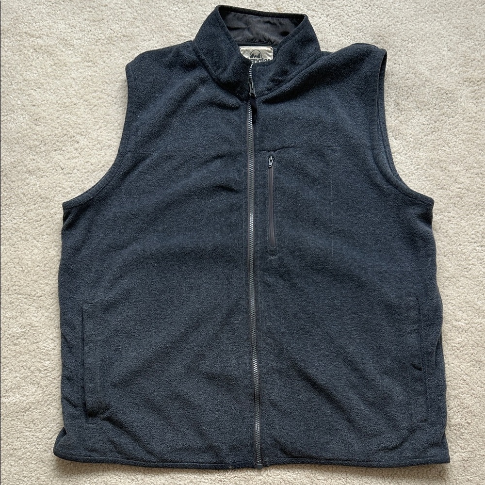 Wrangler Dark Gray Fleece Vest - Size L